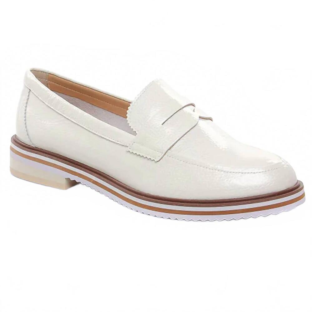 NEW REGARDE LE CIEL women's dalma loafers in rock white